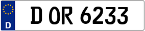 Truck License Plate